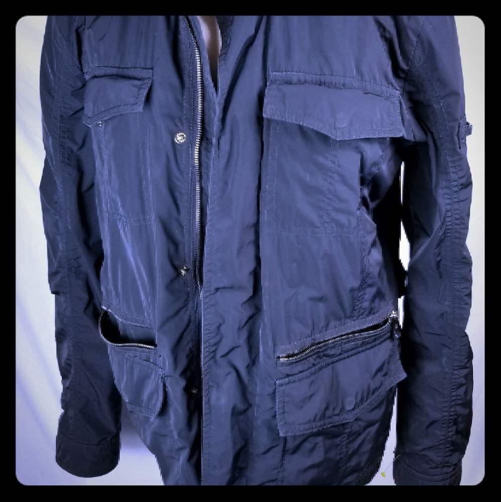 Hetrego wind breaker zip front rain jacket
